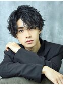 波巻き　ツイスパ　波巻きツイスパ　センターパート
