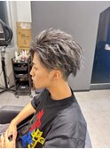 波巻きツイストスパイラルパーマ/フェザーパーマ/眉毛/メンズ