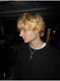 MEN’S HAIR/ブルーブラック/フェザーパーマ/渋谷