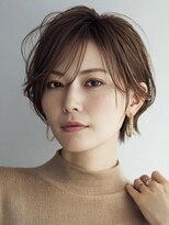 ハーツ(Heart's)&nbsp;白髪ぼかし脱白髪染め似合わせショートボブ40代50代60代