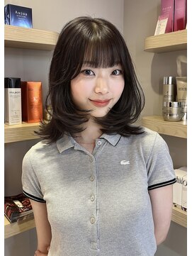 ボタン テンジン(VOTAN tenjin) 【votan ayana】ミディアムレイヤー / グレージュカラー