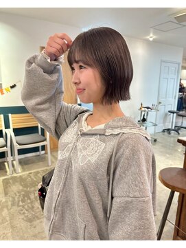 ヘアーブレイス(hair brace) 千葉駅/着物ヘア/大人ガーリー/ダークアッシュ/似合わせカット