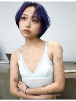 レコ 渋谷(LECO)&nbsp;パープルハイトーンラフショート