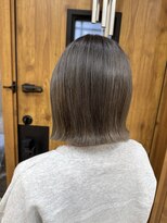 フゥカ 類家店(fuka)&nbsp;【ブリーチ１回】グレージュカラー＊。　八戸　類家　20代　30代