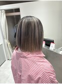 ホワイトベージュアンブレラカラーハイトーンブリーチ成増