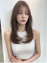 レア 銀座(Le'a)&nbsp;レイヤーカットハイレイヤー顔周りカット韓国風レイヤー髪質改善