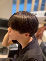 アース 常盤平店(HAIR & MAKE EARTH)&nbsp;黒髪マッシュ×センターパート◎清潔感のあるメンズスタイル