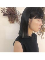 ファッジ 南柏(FUDGE)&nbsp;【FUDGE】 パッツンサラサラヘア　インナーハイライト