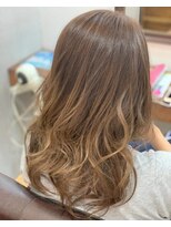 美容室 ルアル 市原市八幡宿店(Luar)&nbsp;バレイヤージュ×フォギーベージュ