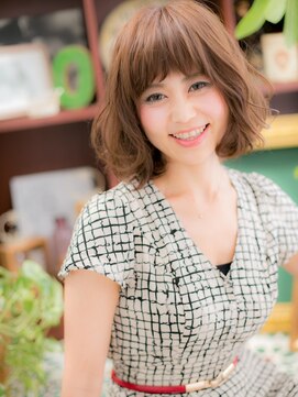 カバーヘア ブリス 大宮西口(COVER HAIR bliss) 重軽♪透け感シルエットくせ毛風小顔大人ボブc4大宮20代30代40代