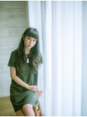 リラックスカール×厚めバング20代/30代/40代/庭瀬