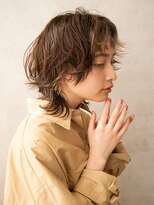 メゾンドイギー(MAISON de IGGY)&nbsp;マッシュレイヤー#カーキグレージュ#ボブ#フェザーバング