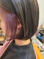 アグ ヘアー ラピス 深谷店(Agu hair lapis) ◇イヤリングカラー×ミニボブ◇ピンクパープル◇