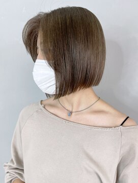 アイティーバイアルバム 松戸店(IT by ALBUM) ボブベージュ_ビタミンカラーメルティカラーくびれヘア_ba356831