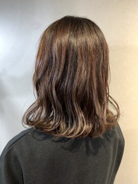エイム ヘア リアム 調布店(eim hair liam) 外はねセミディ×ベージュ/ショコラベージュ/ミディアムレイヤー