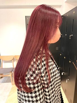 ホーム(HOME) 【HOME 下北沢】チェリーレッド×ストレートロング