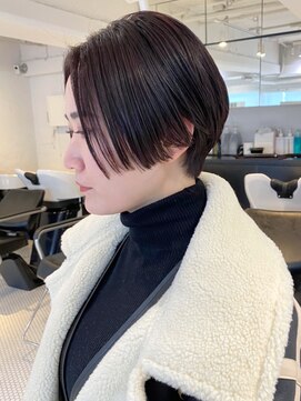 アイティーバイアルバム 下北沢店(IT by ALBUM) ハンサムショート_アースカラーくびれヘアツートン_ba377692