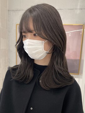 ローウェ 渋谷(Louwe) 透明感グレージュカラー♪《misaki》