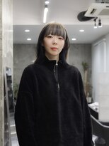 スラップス(SLAPS.)&nbsp;インナーワイドバング　ミディアム　ストレート