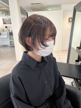 アクアオモテサンドウ(ACQUA omotesando) ☆ネオウルフカットブリーチなしオリーブベージュショートウルフ