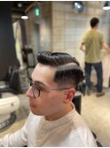 フェードカットサイドパート