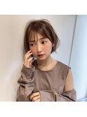 [代々木]ナチュラルピンクスイートAラインの甘辛ショートボブ
