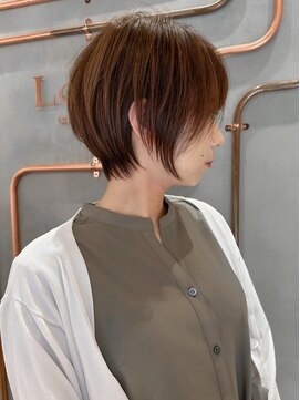 ロンド エスポワール 錦糸町(Lond espoir) 斜めバングデザインカラーシルキーベージュ【錦糸町/ショート】