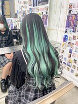 オタクヘア 渋谷(OTAKU HAIR) インナーカラーバレイヤージュロブヘアニュアンスカラー