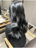 艶髪ブルーブラックカラー
