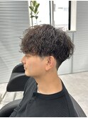 波巻きパーマ/メンズパーマ/マッシュ/ツーブロック/刈り上げ