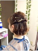 ショートハーフアップ【品川/ヘアセット】