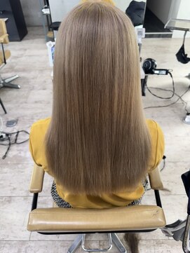 アジールヘア 所沢プロペ通り店(agir hair) ミルクティーブリーチグレージュメルティカラー所沢