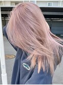 ピンクブロンド　ケアブリーチ