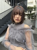 ラグゼ(Luxe)&nbsp;オリーブベージュ/顔周りレイヤー/グレージュ/ボブ/地毛風カラー