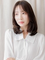 カバーヘア ブリス 北浦和(COVER HAIR bliss)&nbsp;チャコールグレー顔周りレイヤーハッシュカットZ北浦和30代40代