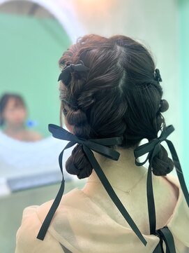 ツインおだんごアレンジ