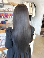 シェル 津山の手店(shel)&nbsp;10代20代髪質改善暗めアッシュグレージュ透明感カラー