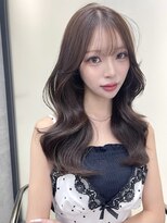 天神美容室 ハッシュカット×小顔レイヤー×韓国巻き×髪質改善