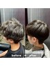 弱酸性縮毛矯正+メンズカット +髪質改善トリートメント/TRホームケア付き
