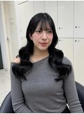 ブルーブラック/髪質改善トリートメント/透明感カラー