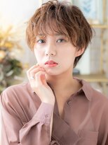 カバーヘア ブリス 北浦和(COVER HAIR bliss)&nbsp;マッシュショート/小顔ショート/ウォームベージュ/アンニュイg