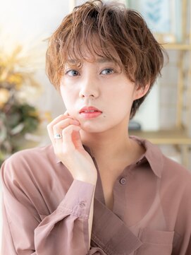 カバーヘア ブリス 北浦和(COVER HAIR bliss) マッシュショート/小顔ショート/ウォームベージュ/アンニュイg