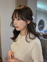 ムージー(moug) 顔周りカット /暗髪/韓国/広島/袋町