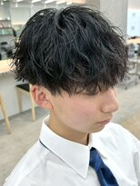 フィフス 大分(fifth)&nbsp;大分シャドウパーマメンズカットラウンドマッシュツーブロック
