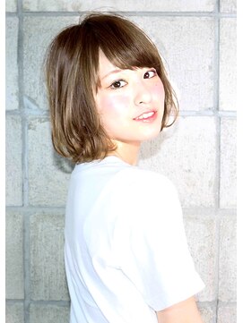 ヘアサロン ガリカ 表参道(hair salon Gallica) 『 グレーベージュ & 無造作 』☆ ナチュラル bob スタイル ♪