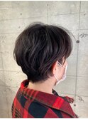 ナチュラルショート_エアリーミディショートパーマ