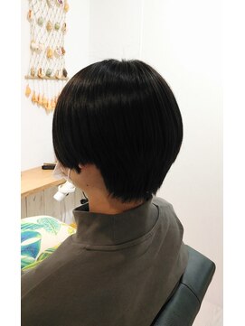 ヘアーリゾート モアナ(hair Resort moana) ブルーブラックすっきりショート