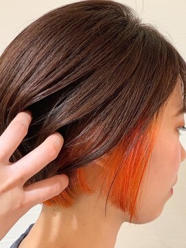 リアン 上尾店(Rien) マロンベージュ/Aラインボブ/かきあげバング[上尾/上尾駅]