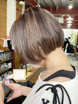 ルーファス 恵比寿 渋谷(Ruufus) 大人のハイライトコントラストボブ【Ruufus恵比寿渋谷】3157ｄ