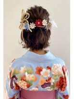 グランアージュ 錦糸町(grandage)&nbsp;ゆるふわアレンジ ハーフアップ 袴 卒業式 二次会 結婚式a